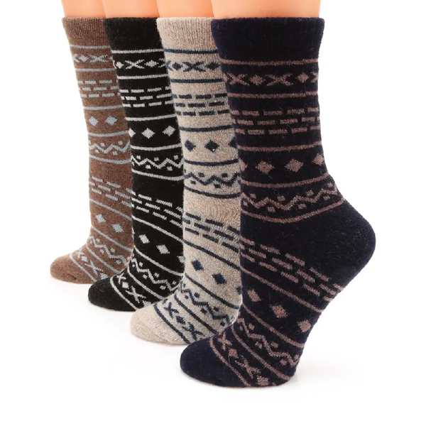 Aztec Wool Blend Socks