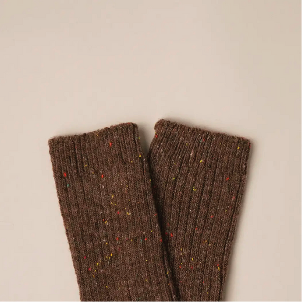 Speckled Wool Blend Socks